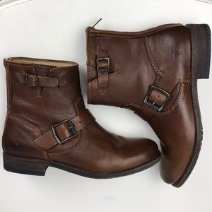 FRYE Tyler Engineer Boot Cognac size 9